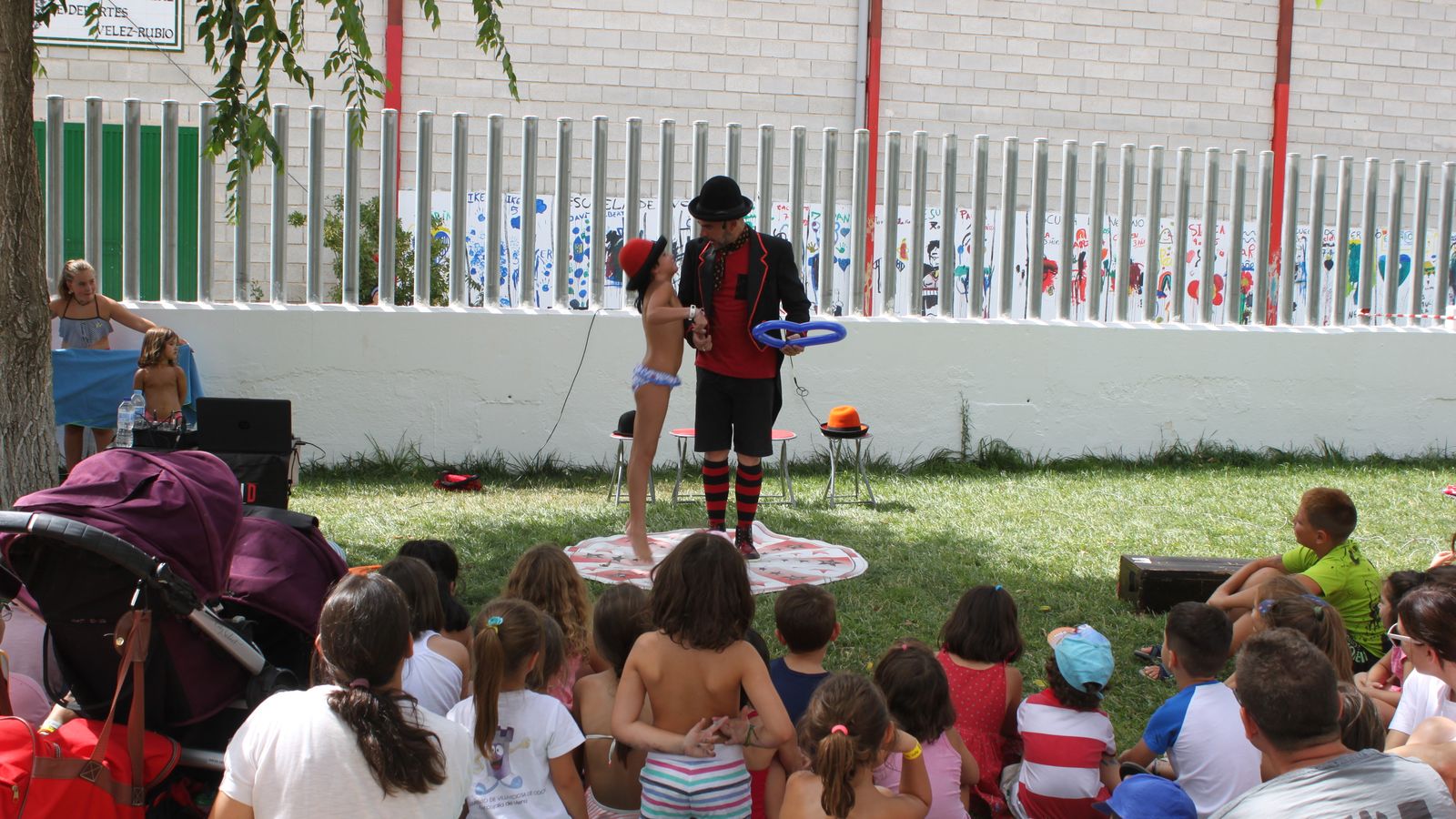 Actuación del 'Magobarista el Gran David'.