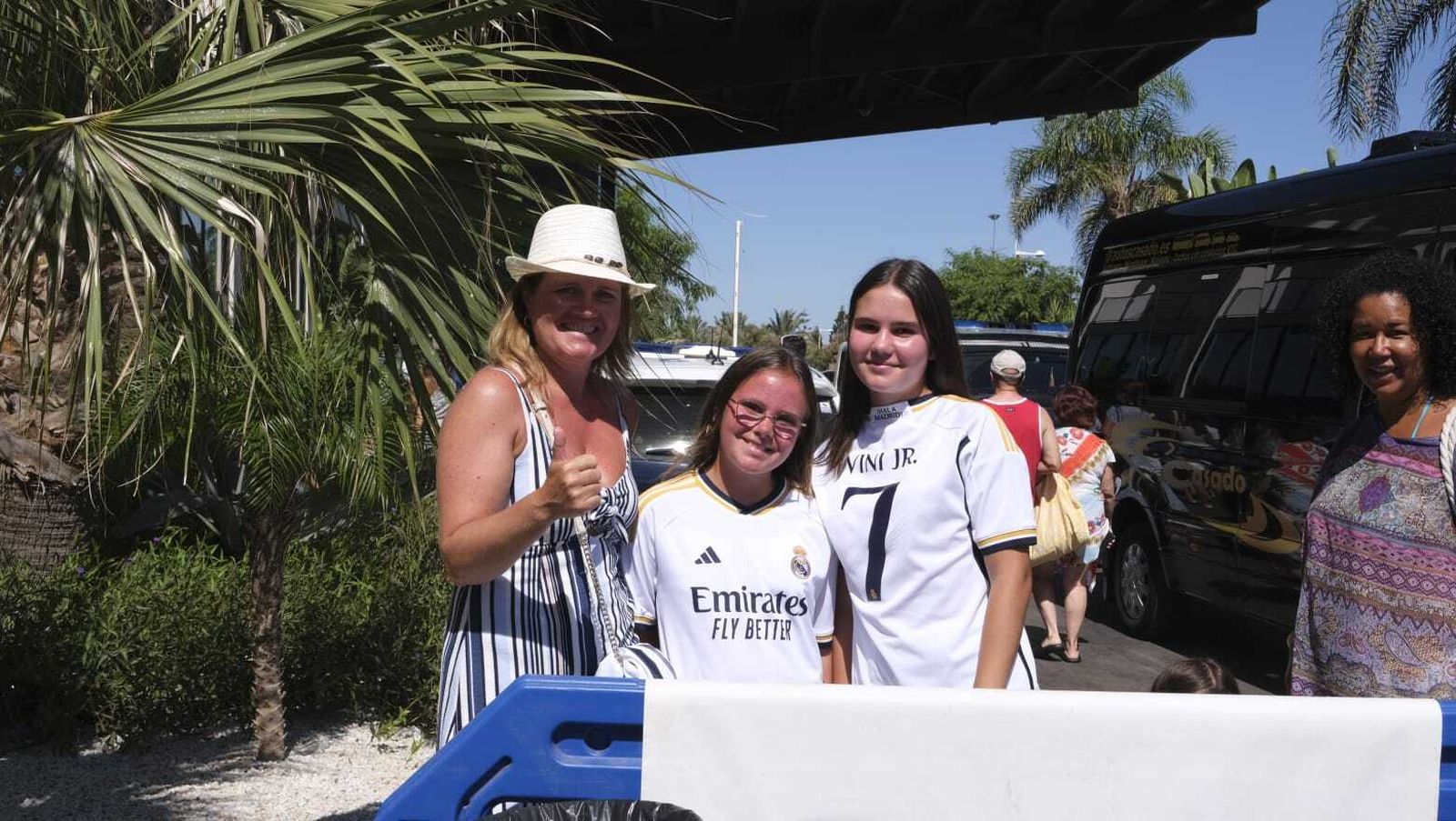 La llegada del Real Madrid a Almería en imágenes