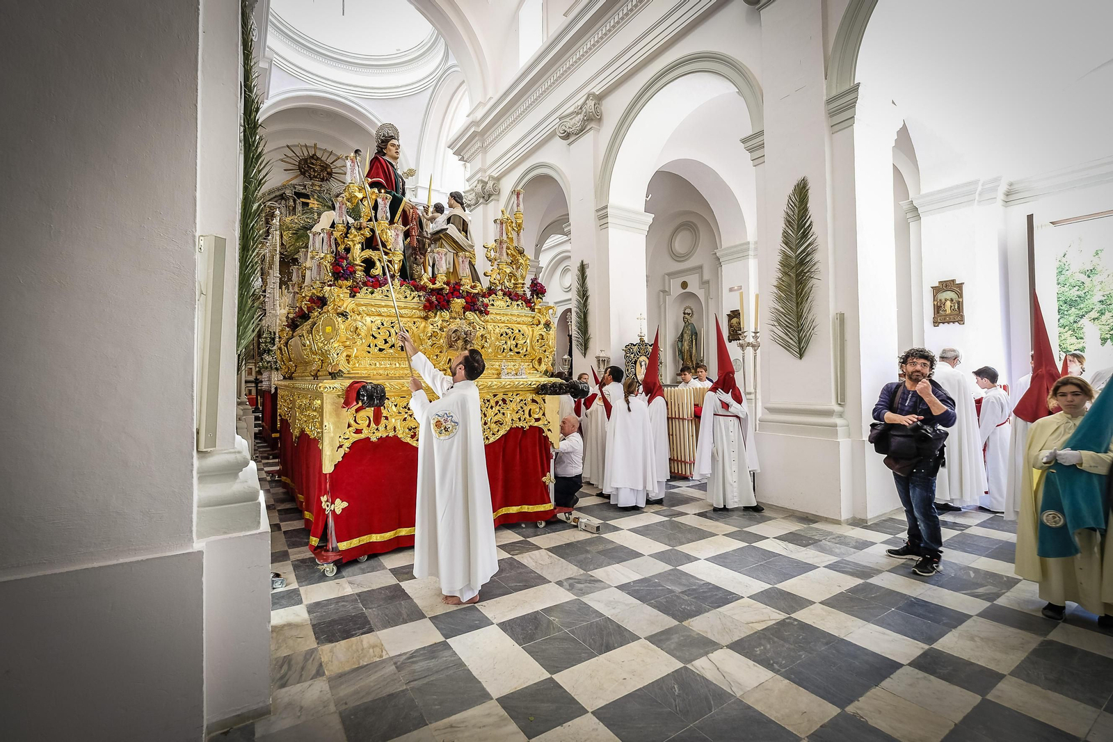 Salida de la hermandad de La Borriquita.