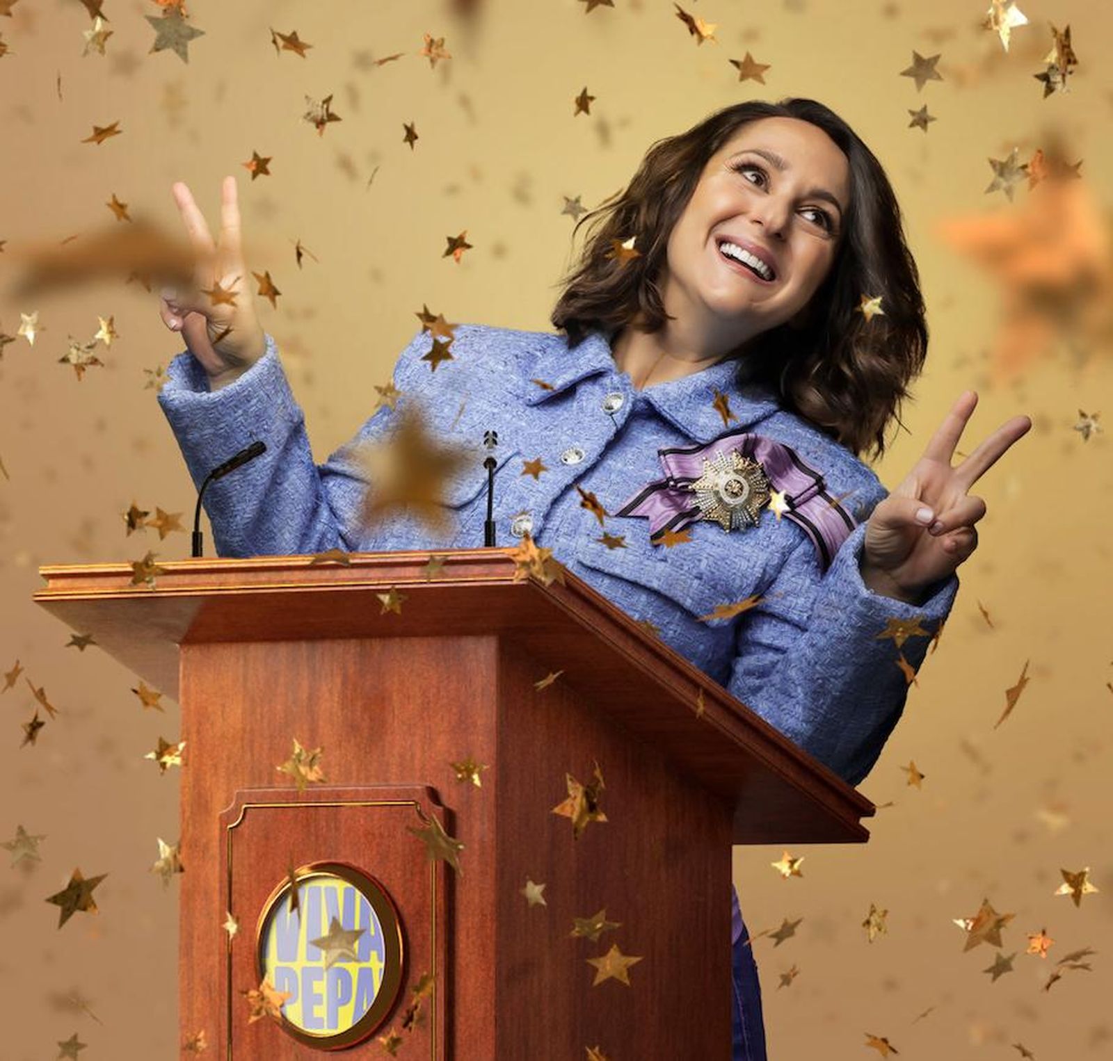 Pepa Rus caracterizada para su obra.