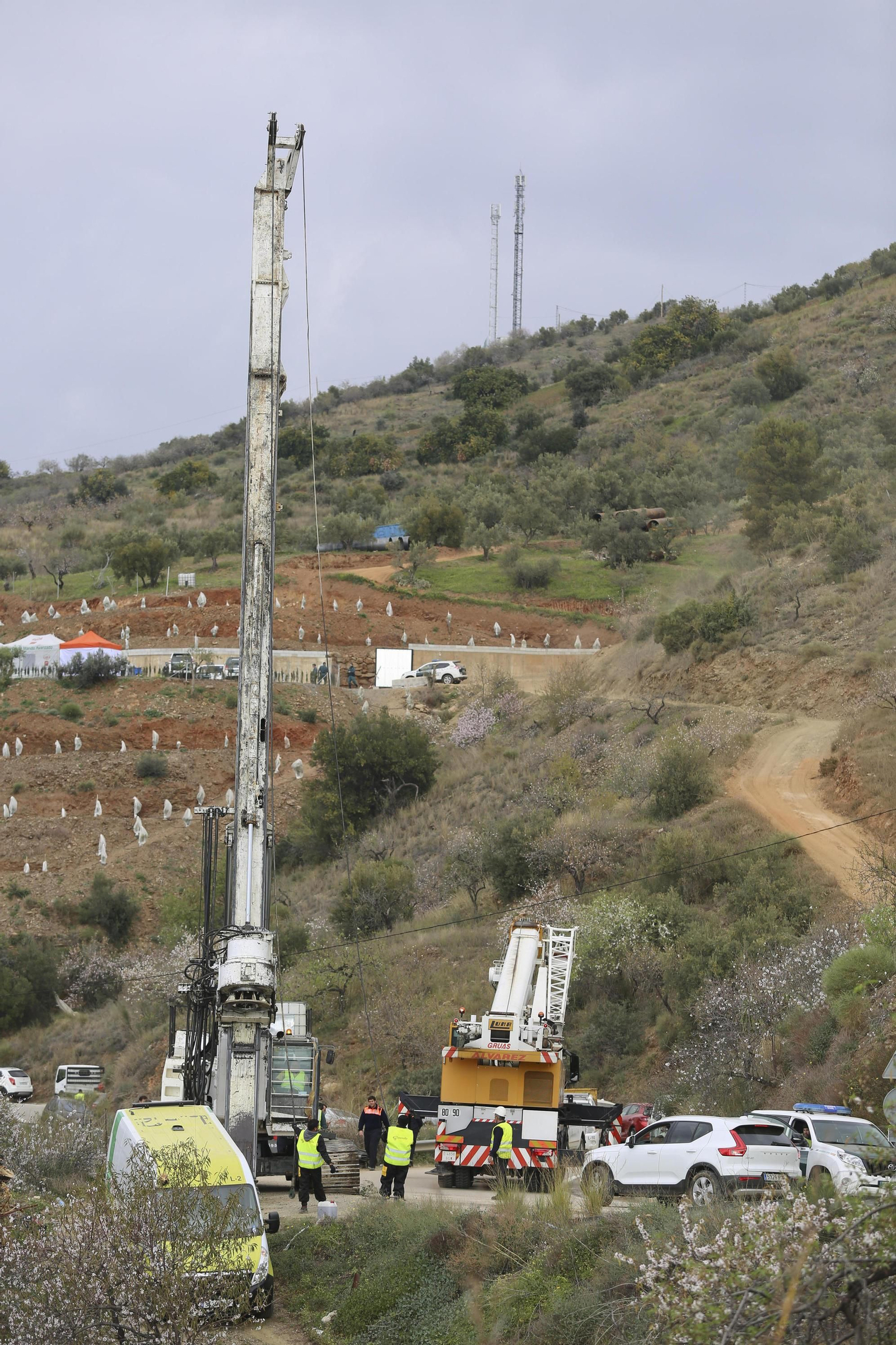 Imágenes de los trabajos para el rescate de Julen Imágenes de los trabajos para el rescate de Julen