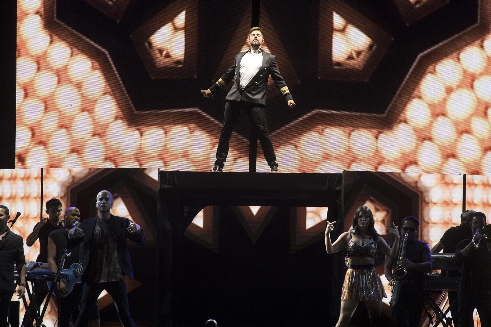 Ricky Martin ofreció un gran espectáculo anoche en el Puerto de Cádiz.