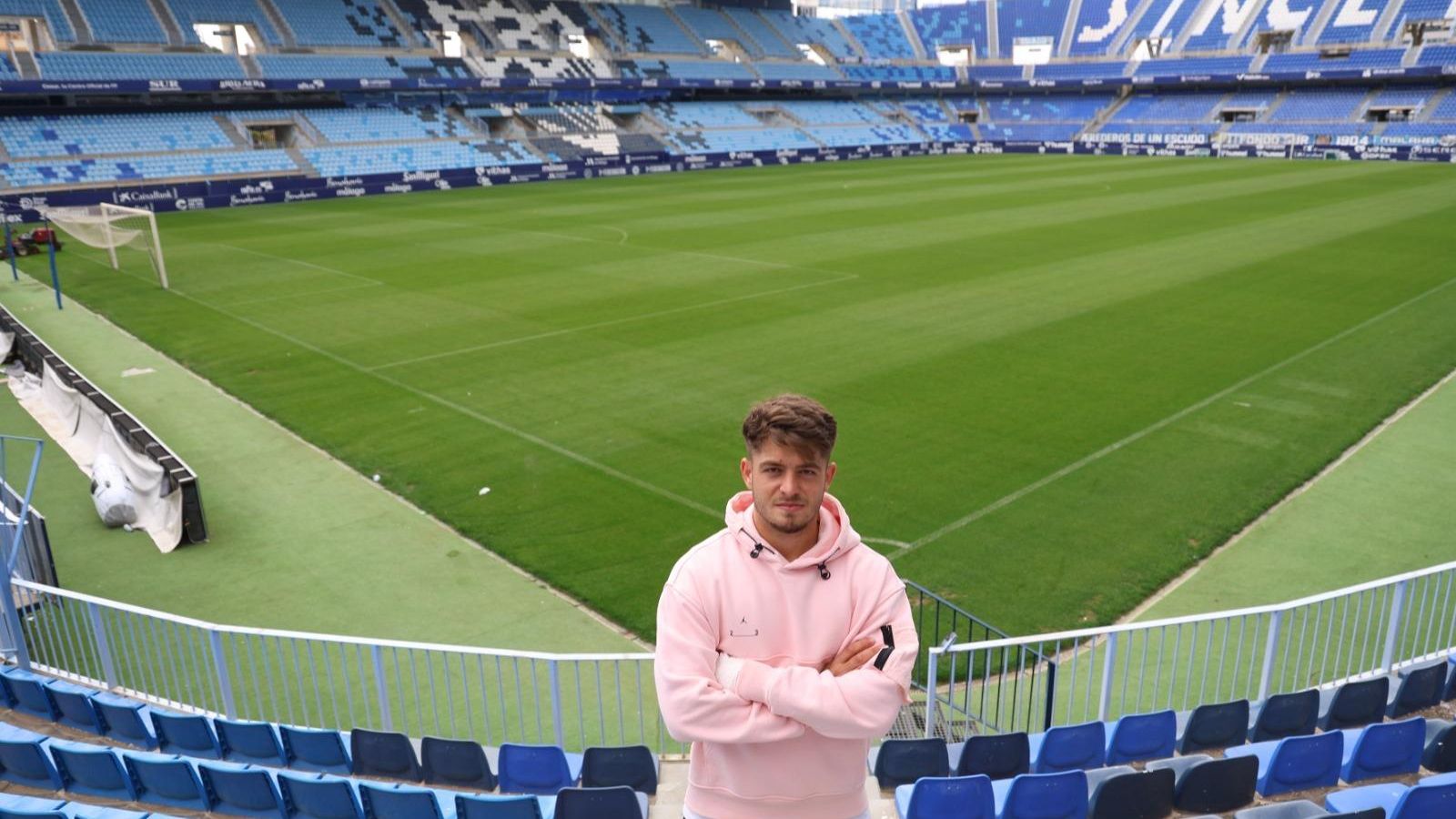 Las fotos de la entrevista a Dani Lorenzo, jugador del Málaga CF