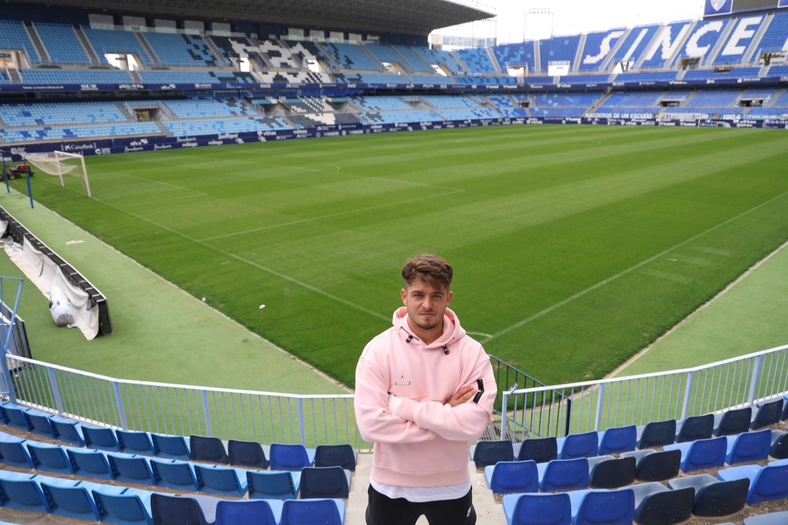 Las fotos de la entrevista a Dani Lorenzo, jugador del Málaga CF