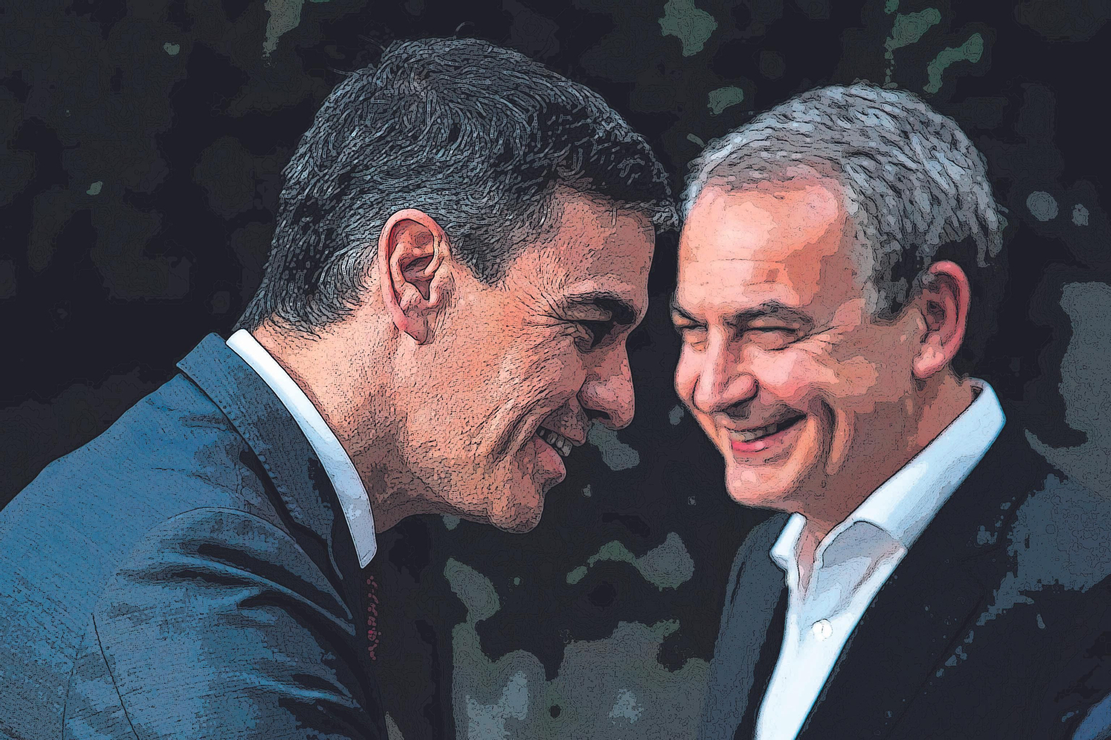 Pedro Sánchez y José Luis Rodríguez Zapatero.