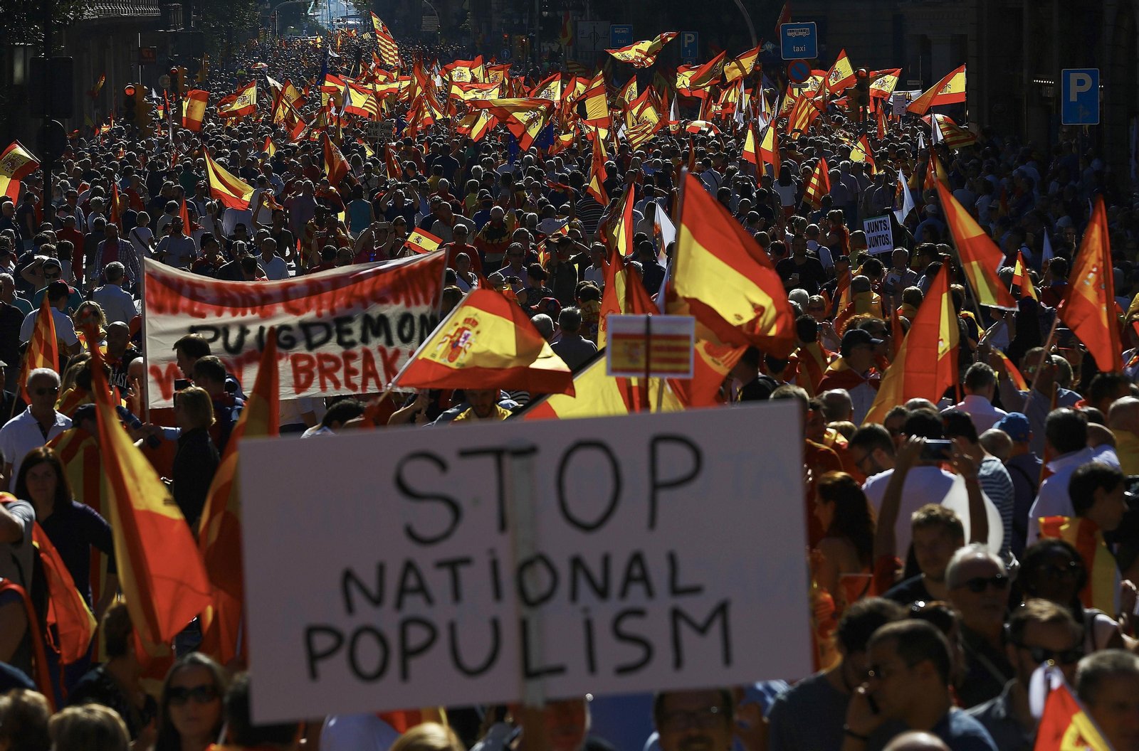 Manifestación por la unidad de España en Barcelona