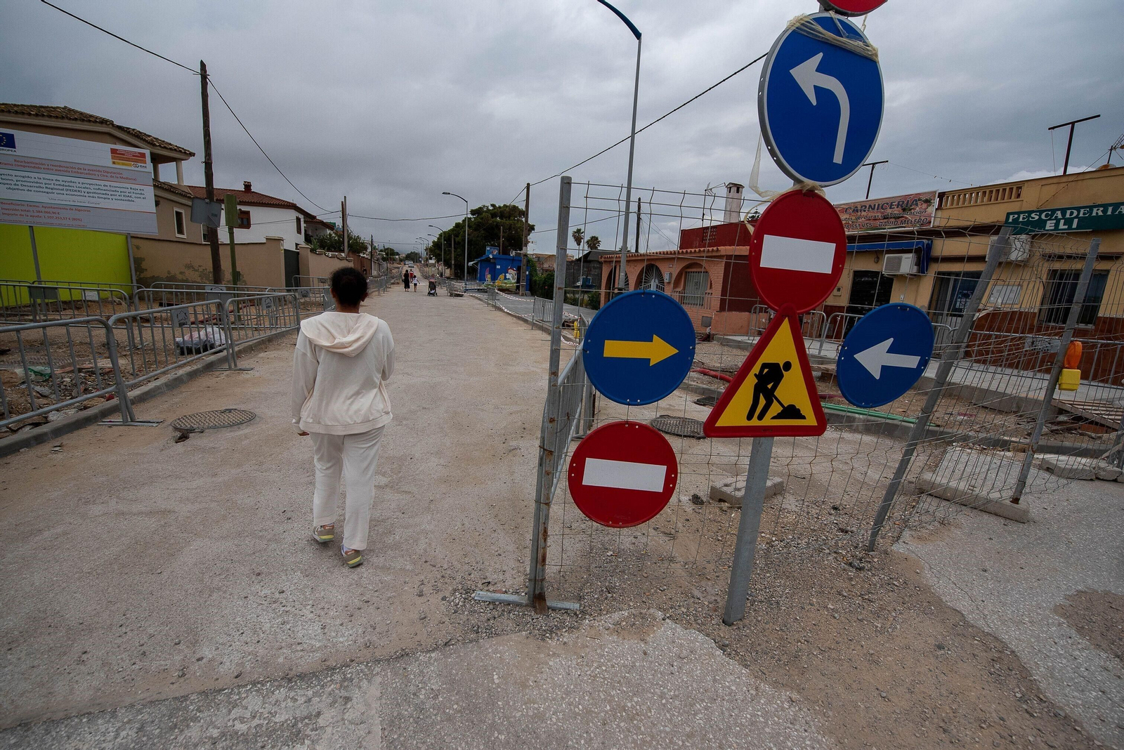 Las obras de la avenida de la Diputación, en El Rinconcillo.