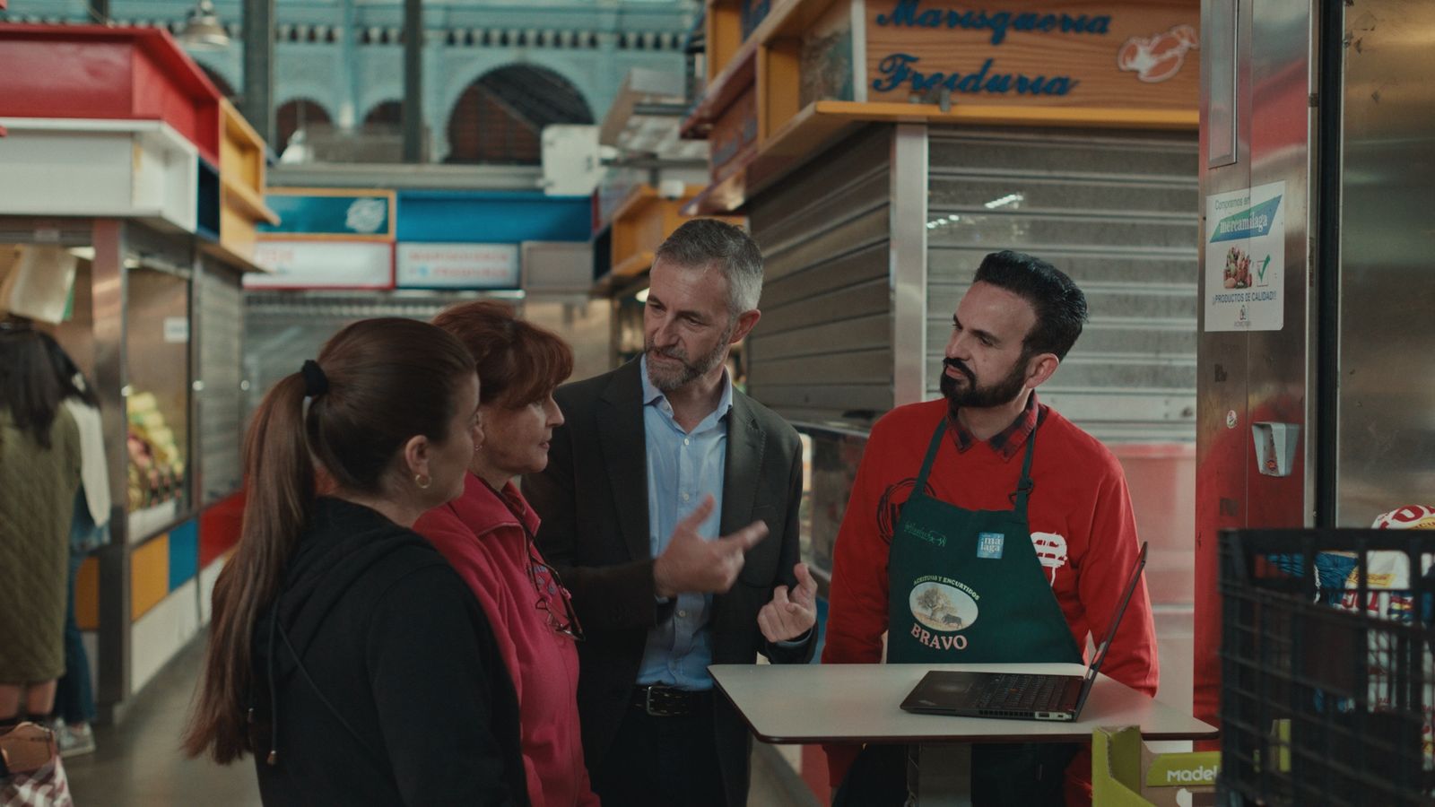 Conexión wifi en el Mercado de Atarazanas, en Málaga.