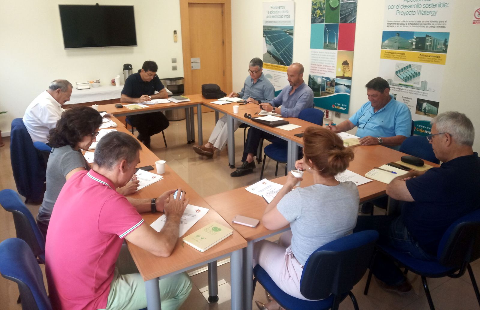 Junta directiva de Hortyfruta celebrada ayer.