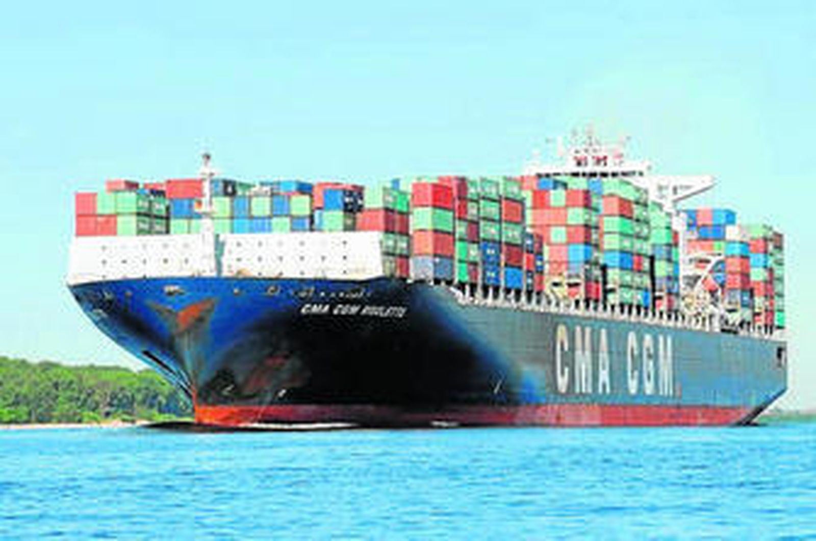 Un buque de CMA-CGM, en una imagen de archivo.