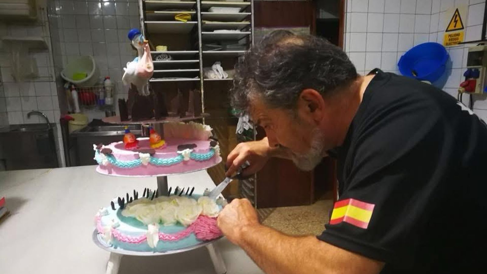 Parte del trabajo diario de Alfonso.