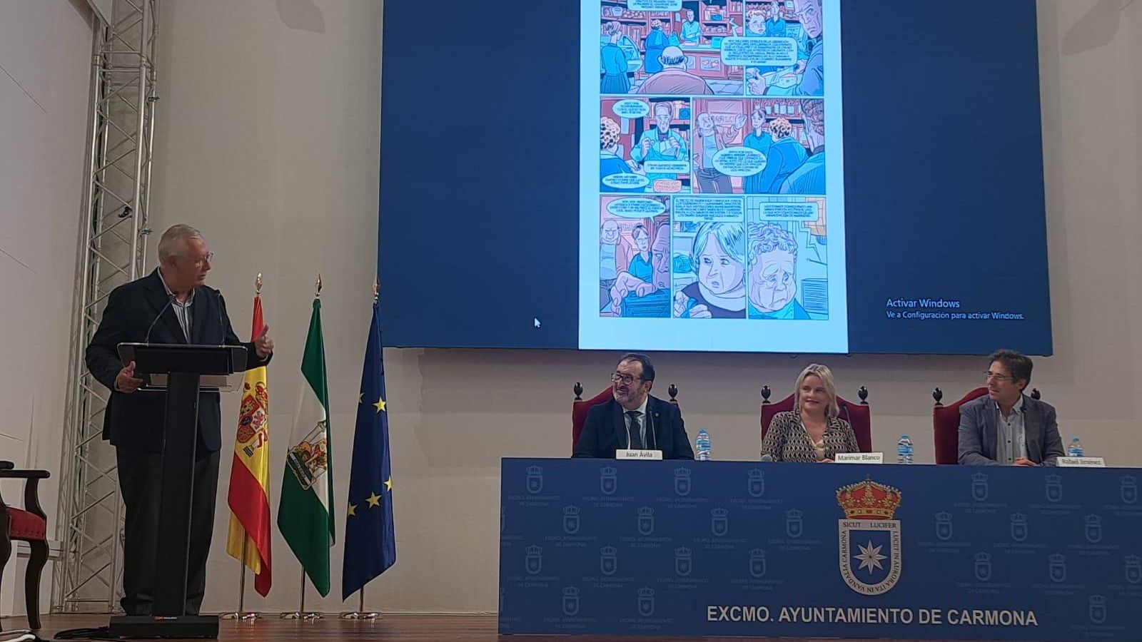 Javier Arenas, en el acto celebrado en Carmona