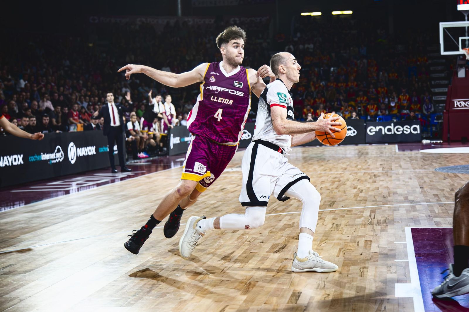 Jonathan Rousselle sufrió un fuerte golpe en la nariz ante el Lleida.