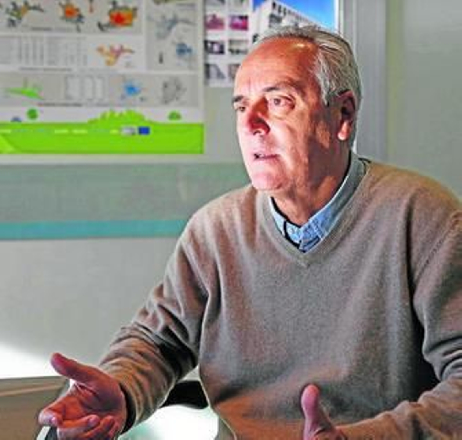 Pedro Marín, durante la entrevista.