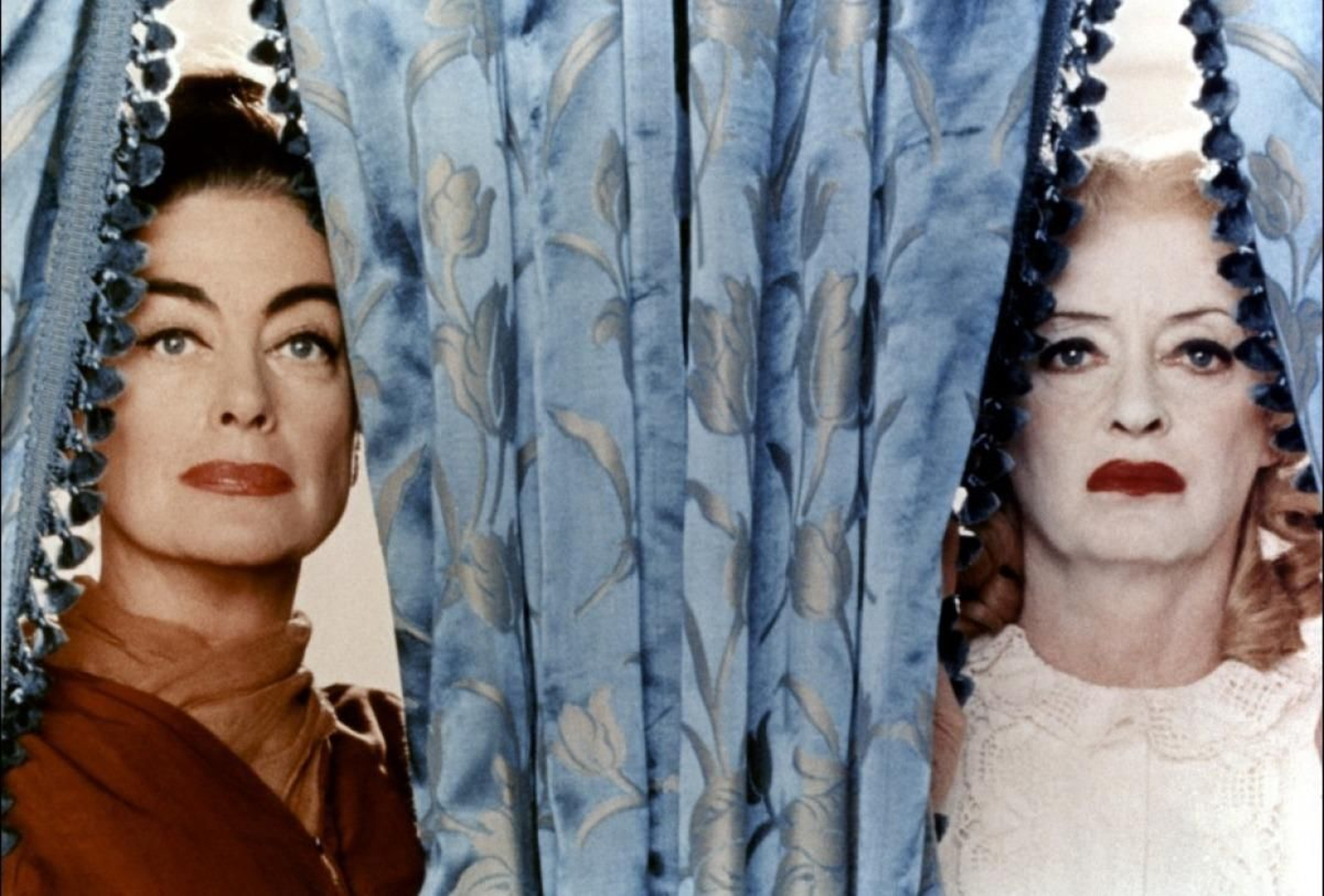 Las verdaderas actrices en el rodaje de '¿Qué fue de Baby Jane?' (arriba), abajo Susan Sarandon y Jessica Lange.