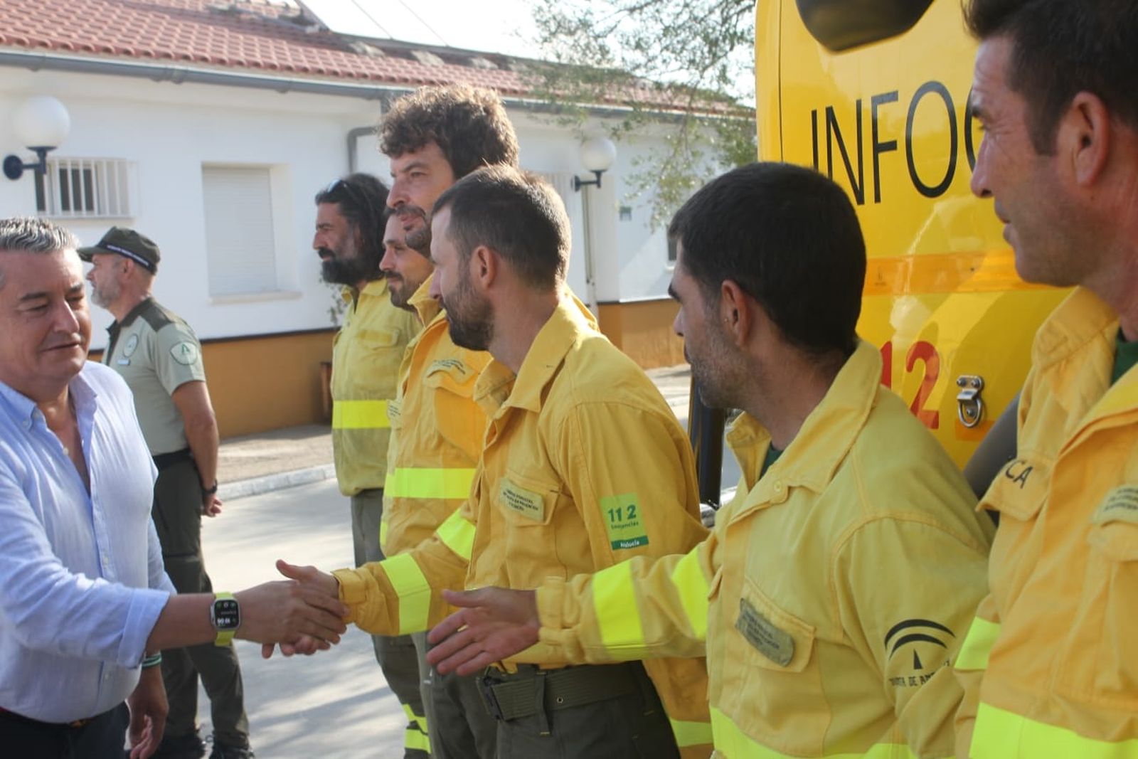 Antonio Sanz durante su visita al CEDEFO de Alcalá de los Gazules.