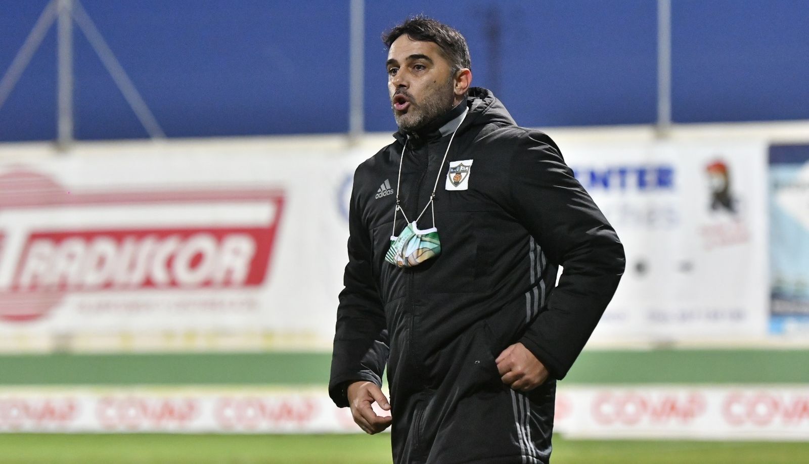Emilio Fajardo, durante un partido de esta temporada.