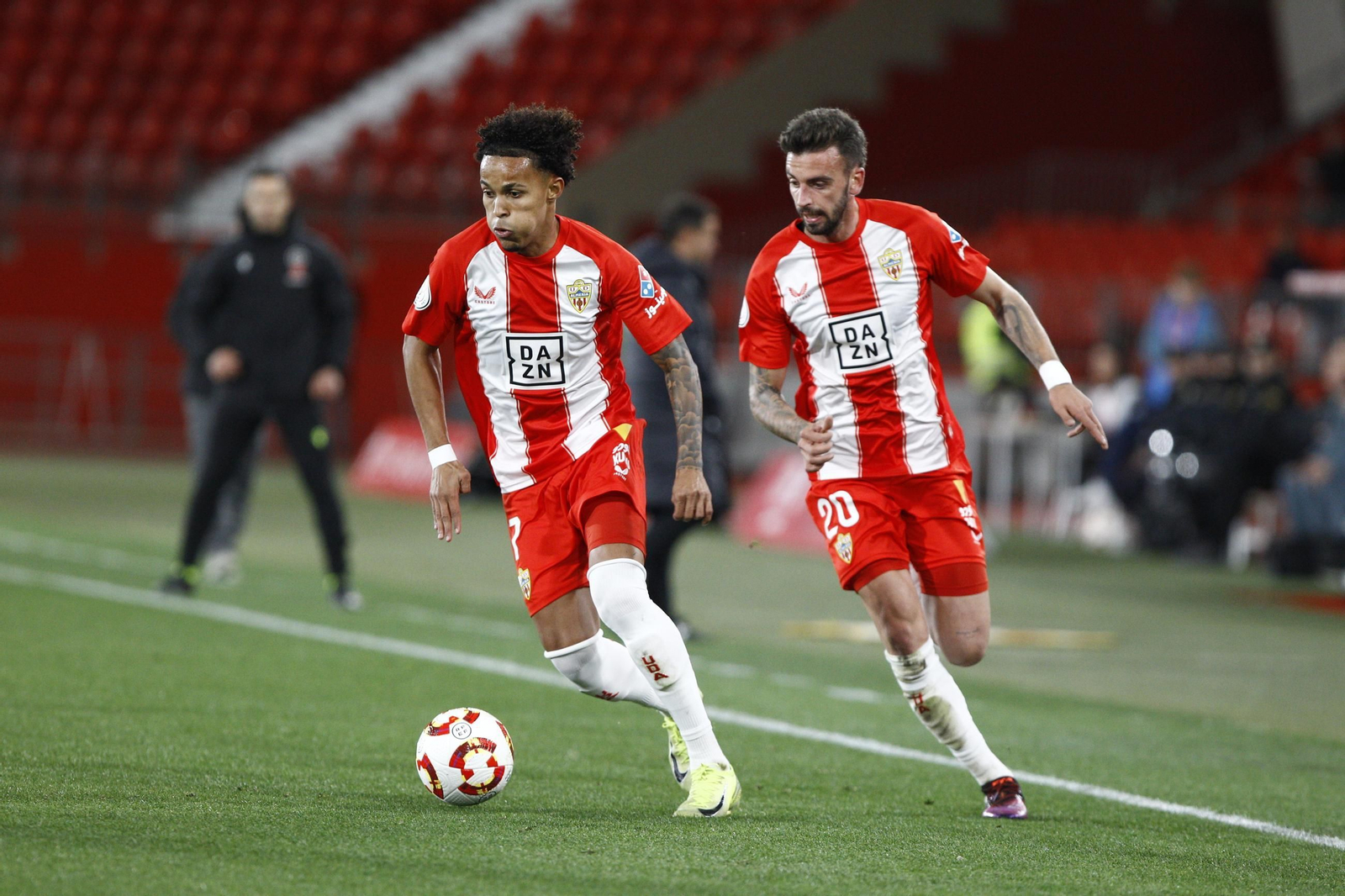 El partido U.D. Almería-C.D. Leganés de Copa del Rey, en imágenes
