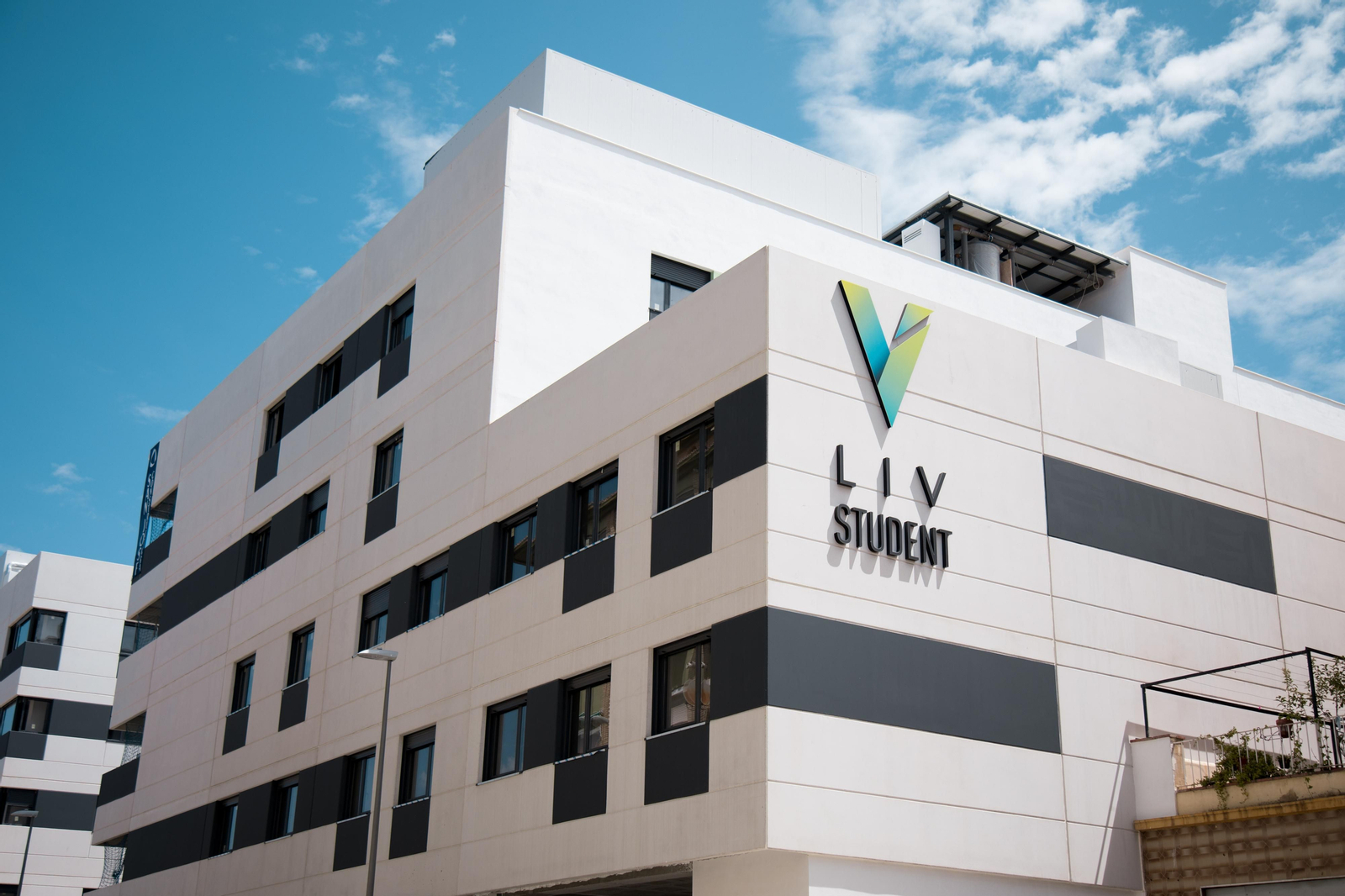 La fachada de la nueva residencia de estudiantes.