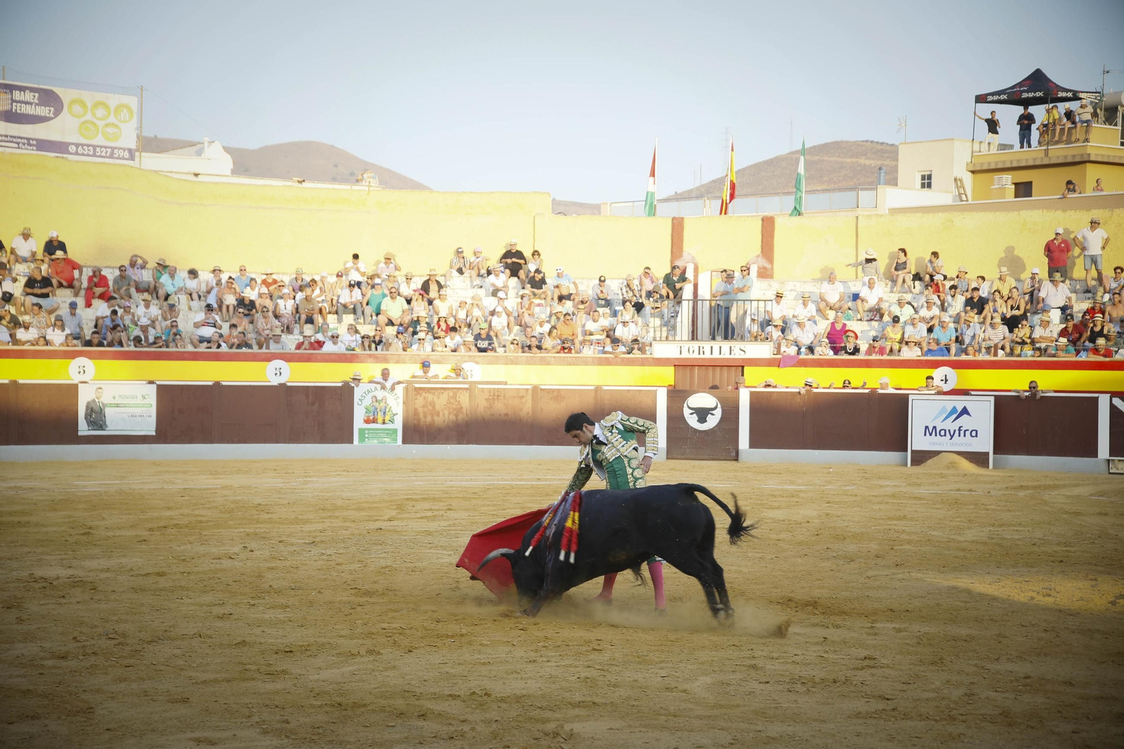 Corrida de toros Berja con un toro indultado, en imágenes