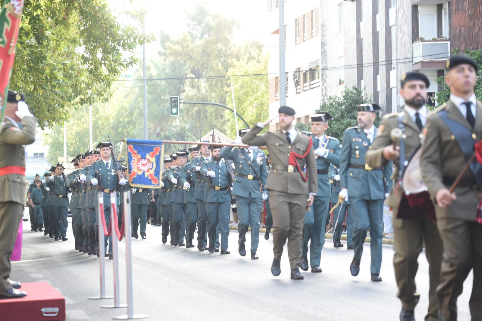 El desfile de la Guardia Civil de Córdoba por el día de la Virgen del Pilar