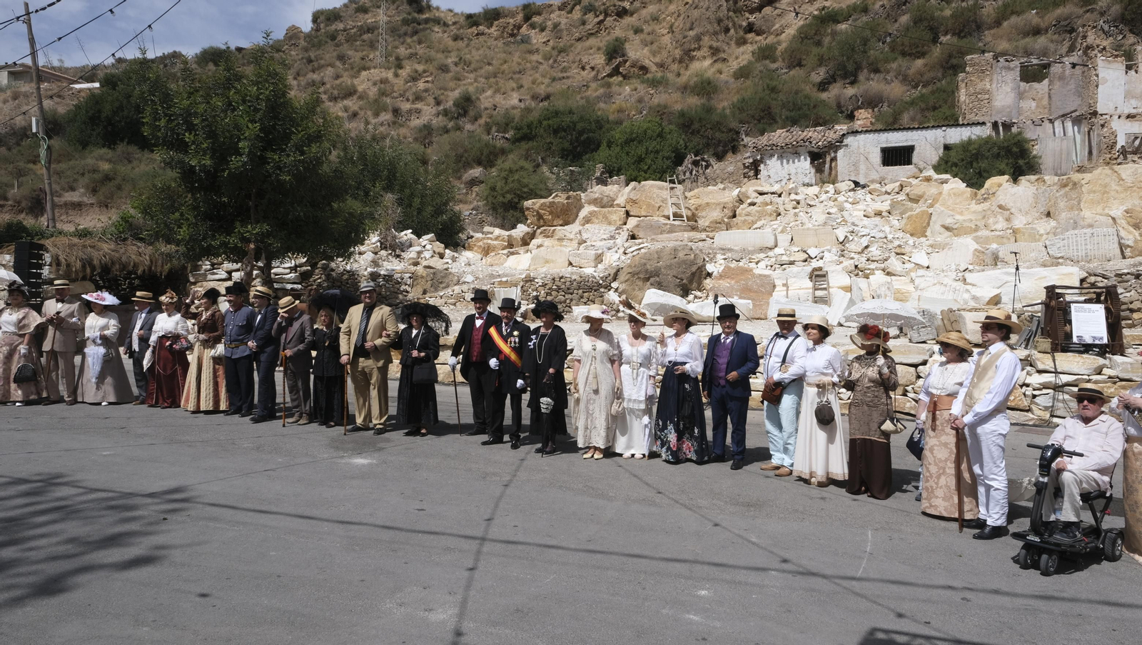 Imágenes de la recreación histórica Canteros y Caciques, en Macael
