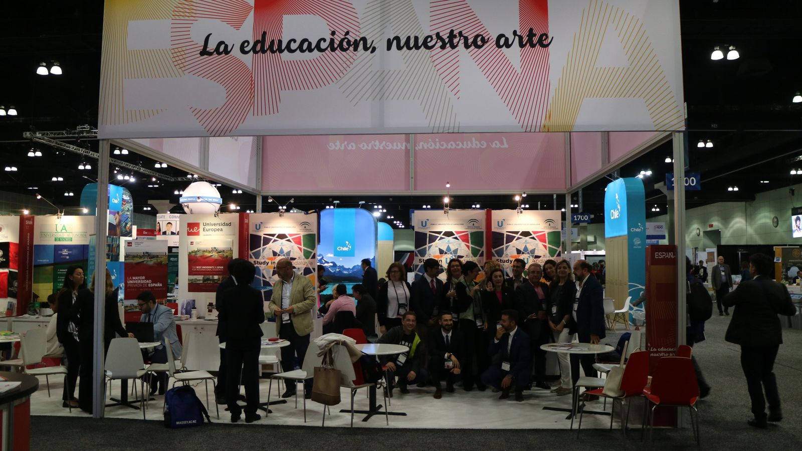 La delegación andaluza, en Nafsa 2017