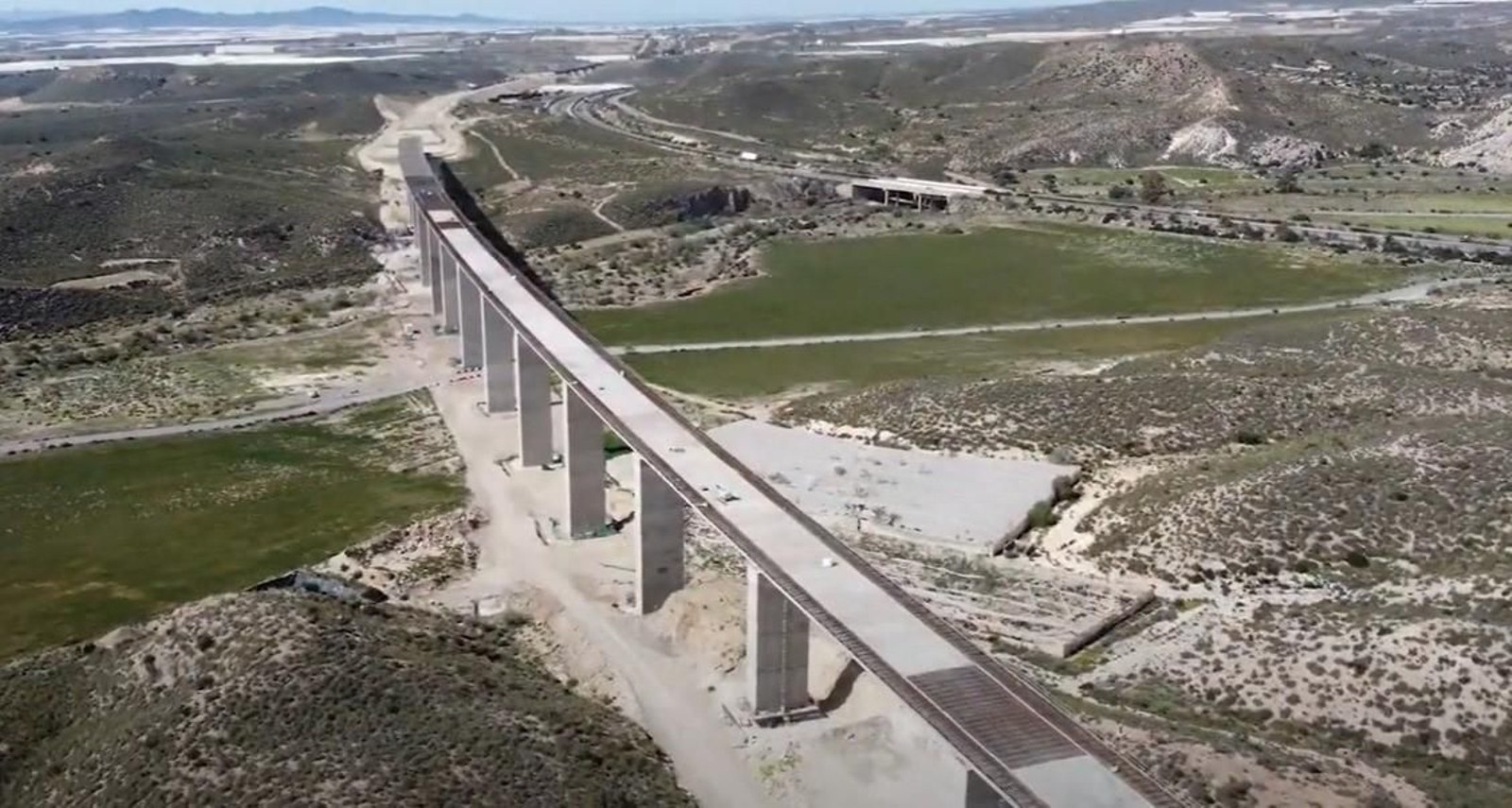 Obras de la línea de Alta Velocidad Murcia- Almería.