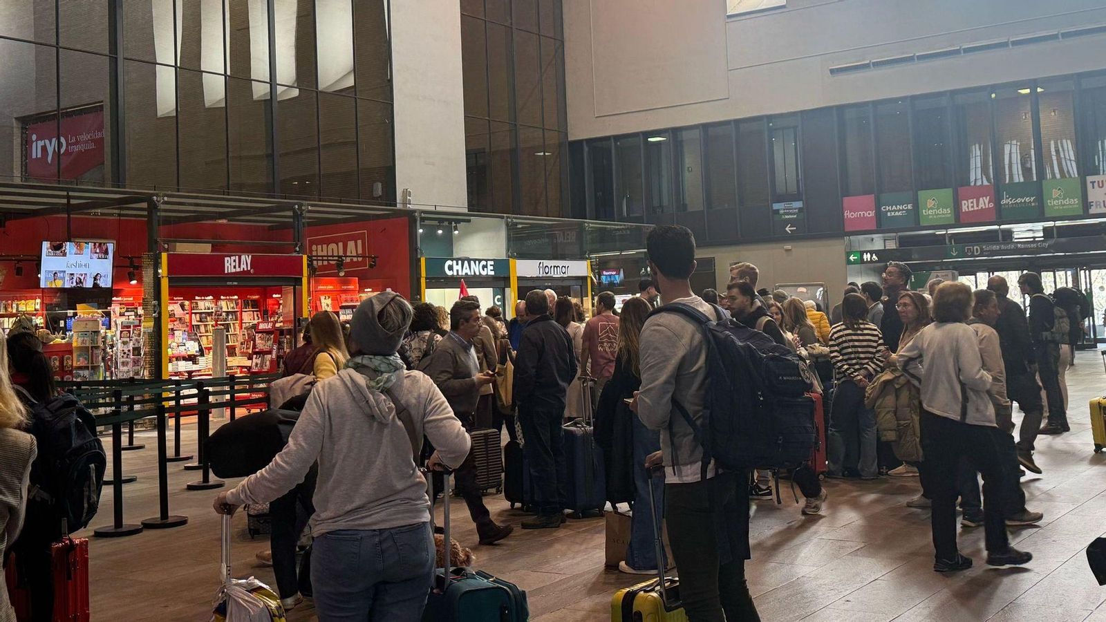 Situación en Santa Justa durante la mañana del miércoles