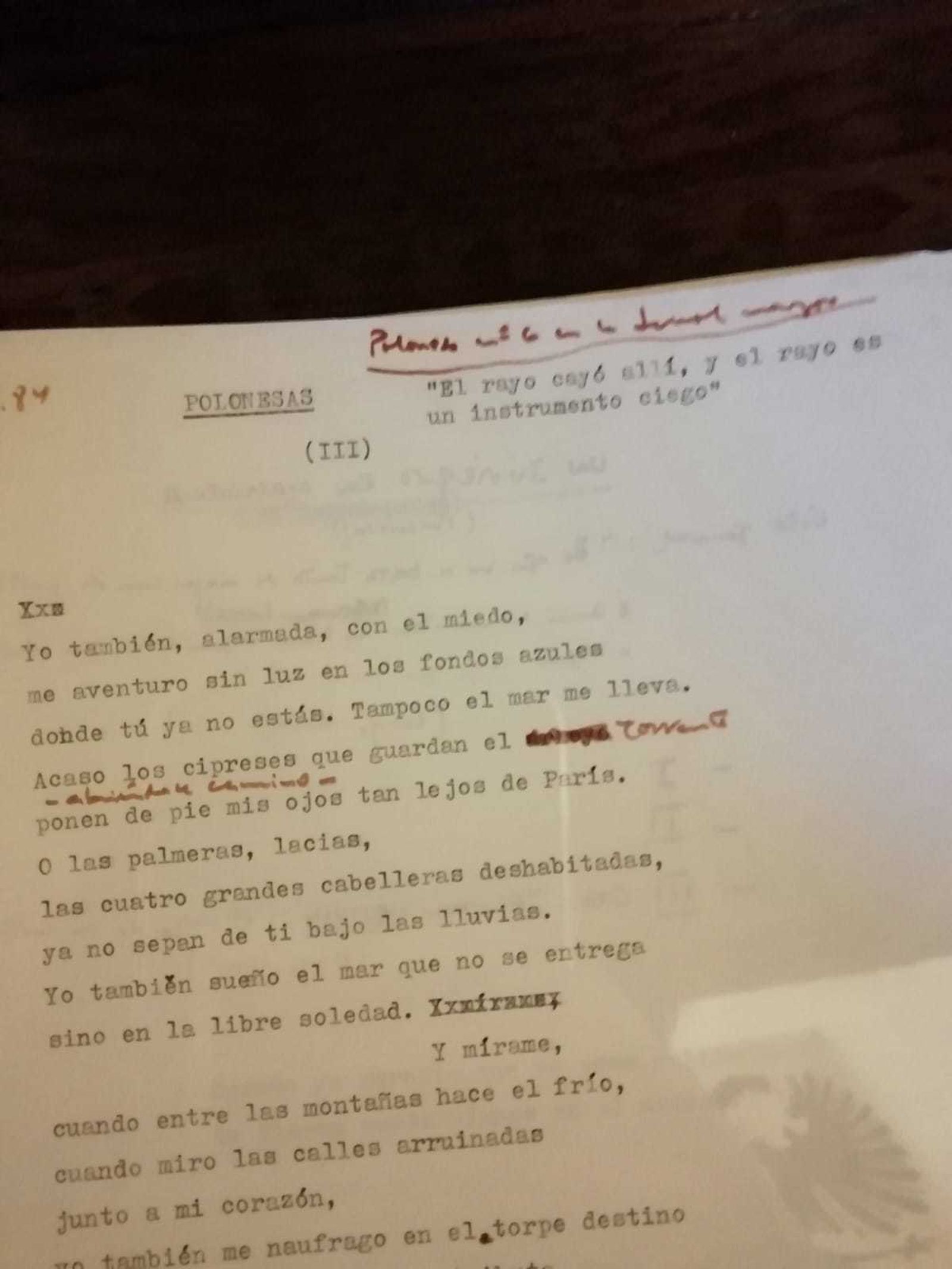 Unos de los manuscritos de Javier Egea, custodiado ahora por la UGR en su biblioteca del Hospital Real.