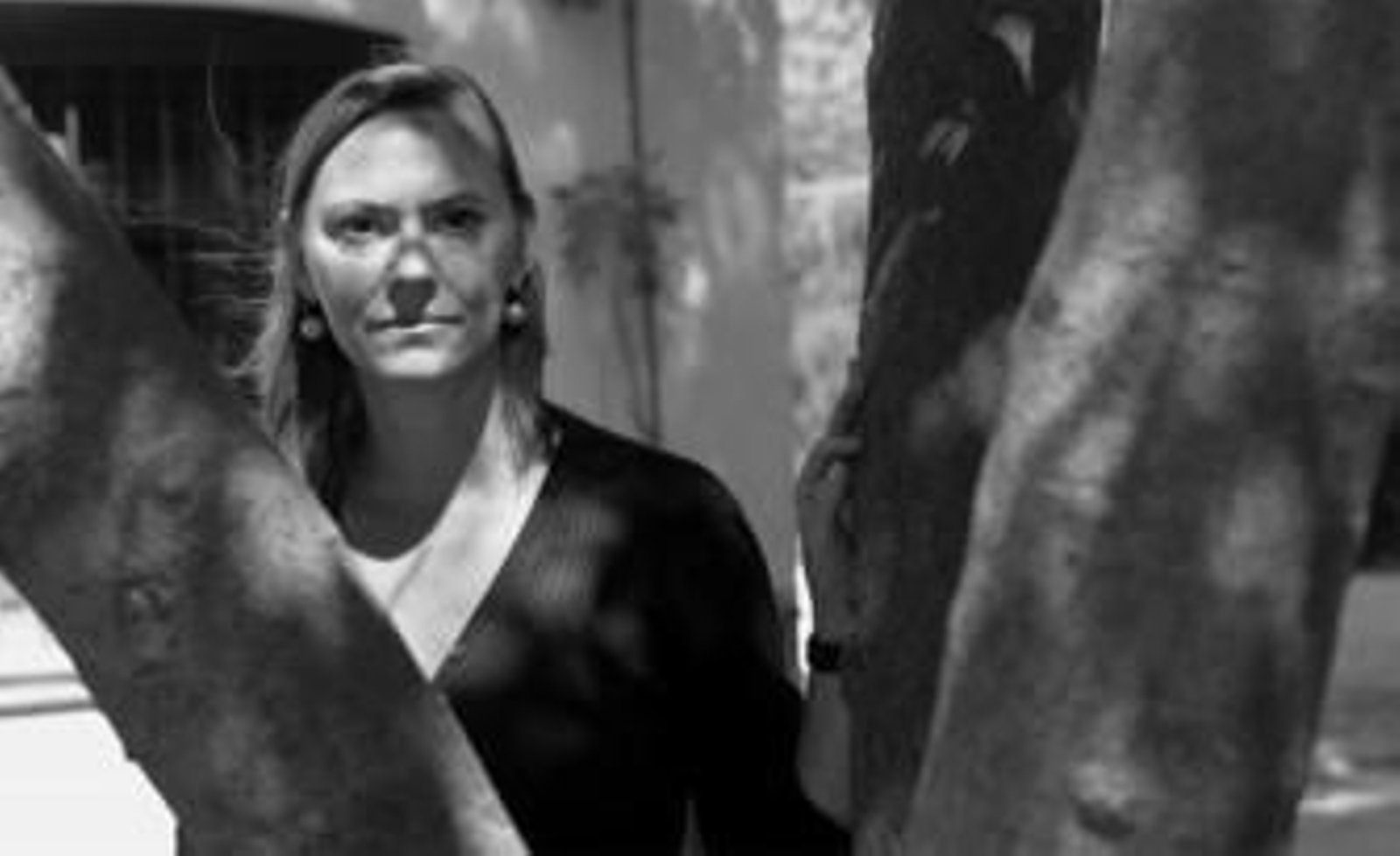 La sobrina del poeta, Laura García Lorca, en la Huerta San Vicente.