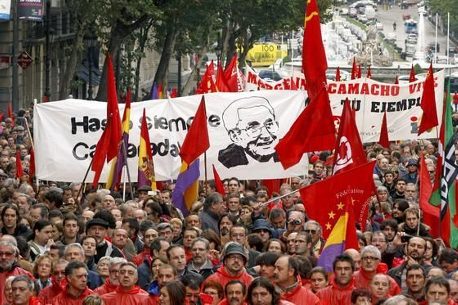 Homenaje a Marcelino Camacho.

Foto: EFE