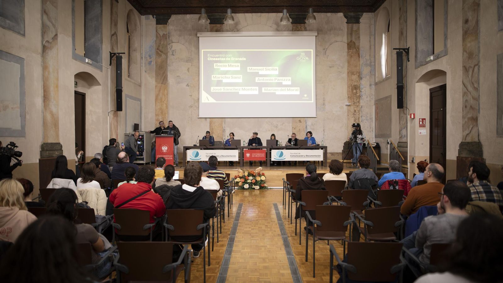 Encuentro con cineastas granadinos en la facultad de comunicación de Granada