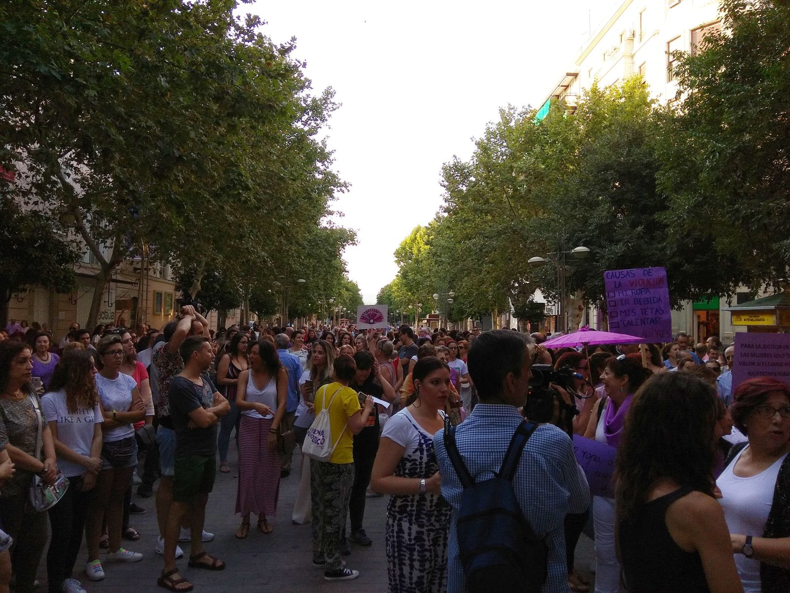 Manifestación contra la libertad de 'La Manada'.