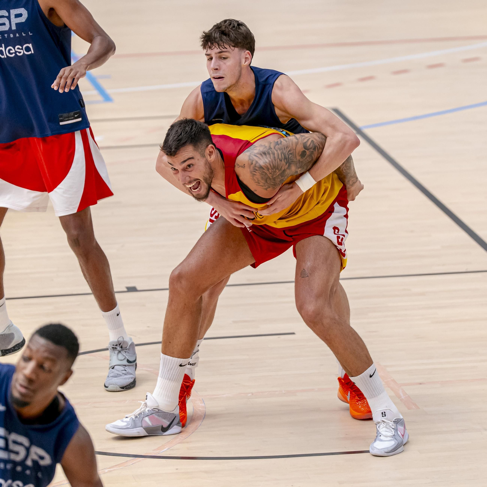 España acaba su trabajo en Madrid antes de venir a Málaga