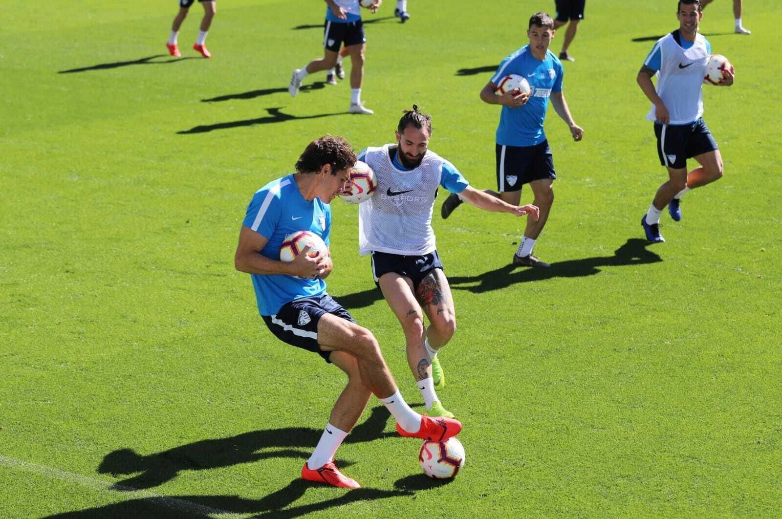 Las fotos del entrenamiento del Málaga CF antes de la visita del Mallorca
