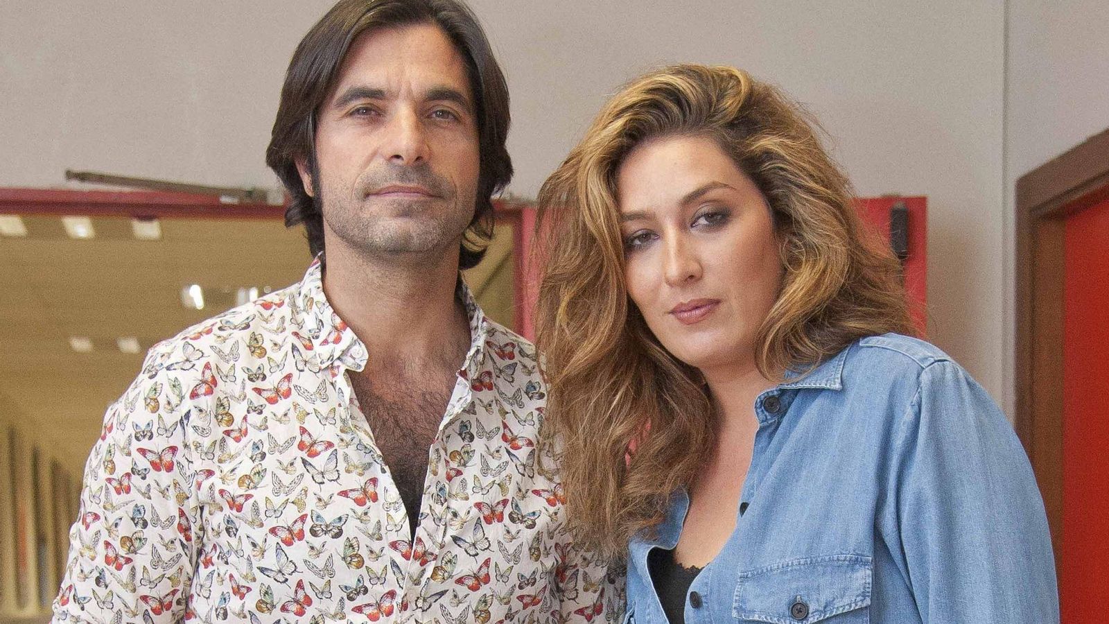 Javier Conde y la cantante Estrella Morente.