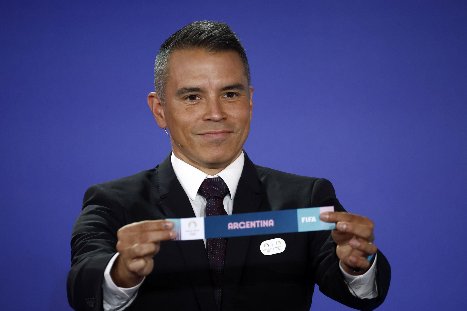 Saviola, en un acto de los JJ OO Saviola, en un acto de los JJ OO