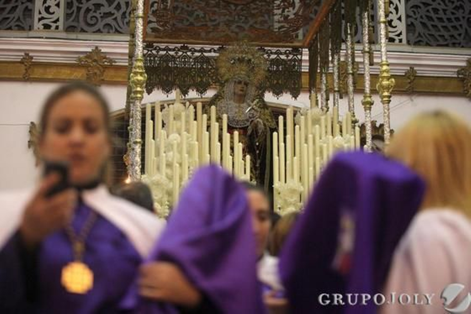 La lluvia impide la salida del Nazareno por segundo año consecutivo. 

Foto: Jesus Marin