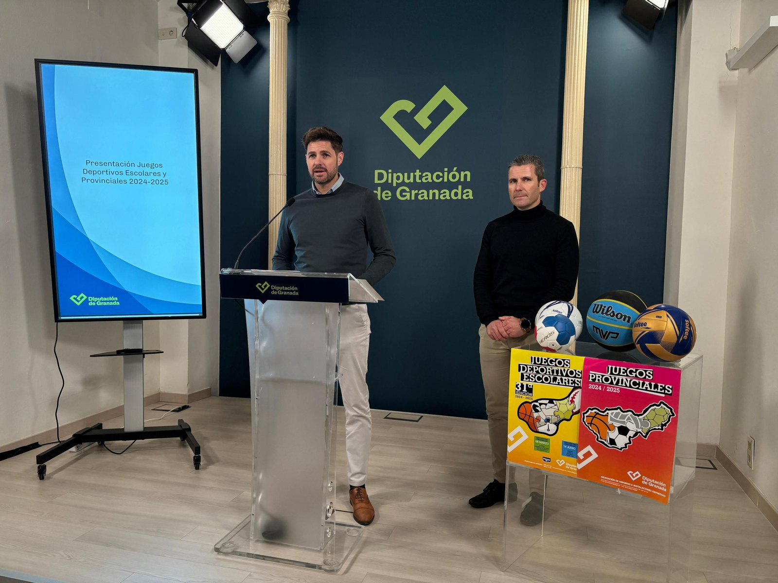 Momento de la presentación de los Juegos Deportivos Escolares y Provinciales.