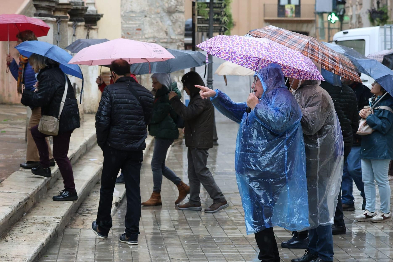 Lluvias y tormentas en Málaga en la jornada de aviso naranja, en imágenes
