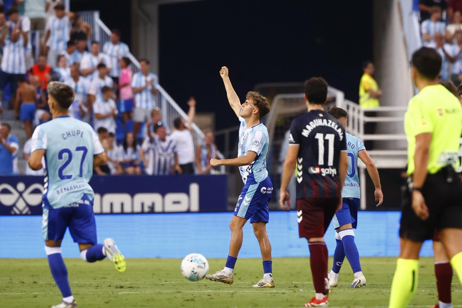 Niño, tras su gol en el Málaga CF - SD Eibar
