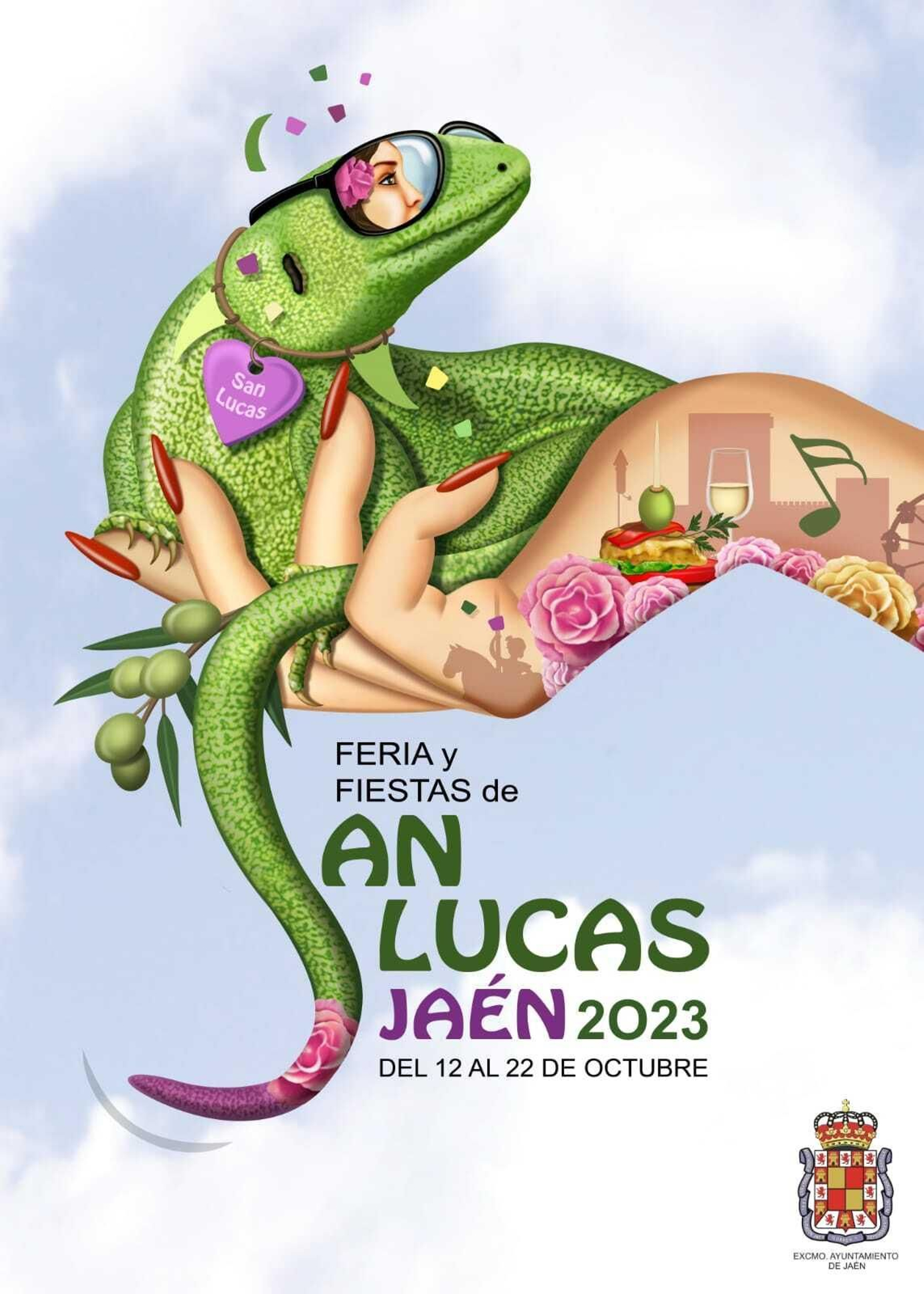 Cartel definitivo para la edición 2023 de la Feria de San Lucas de Jaén.