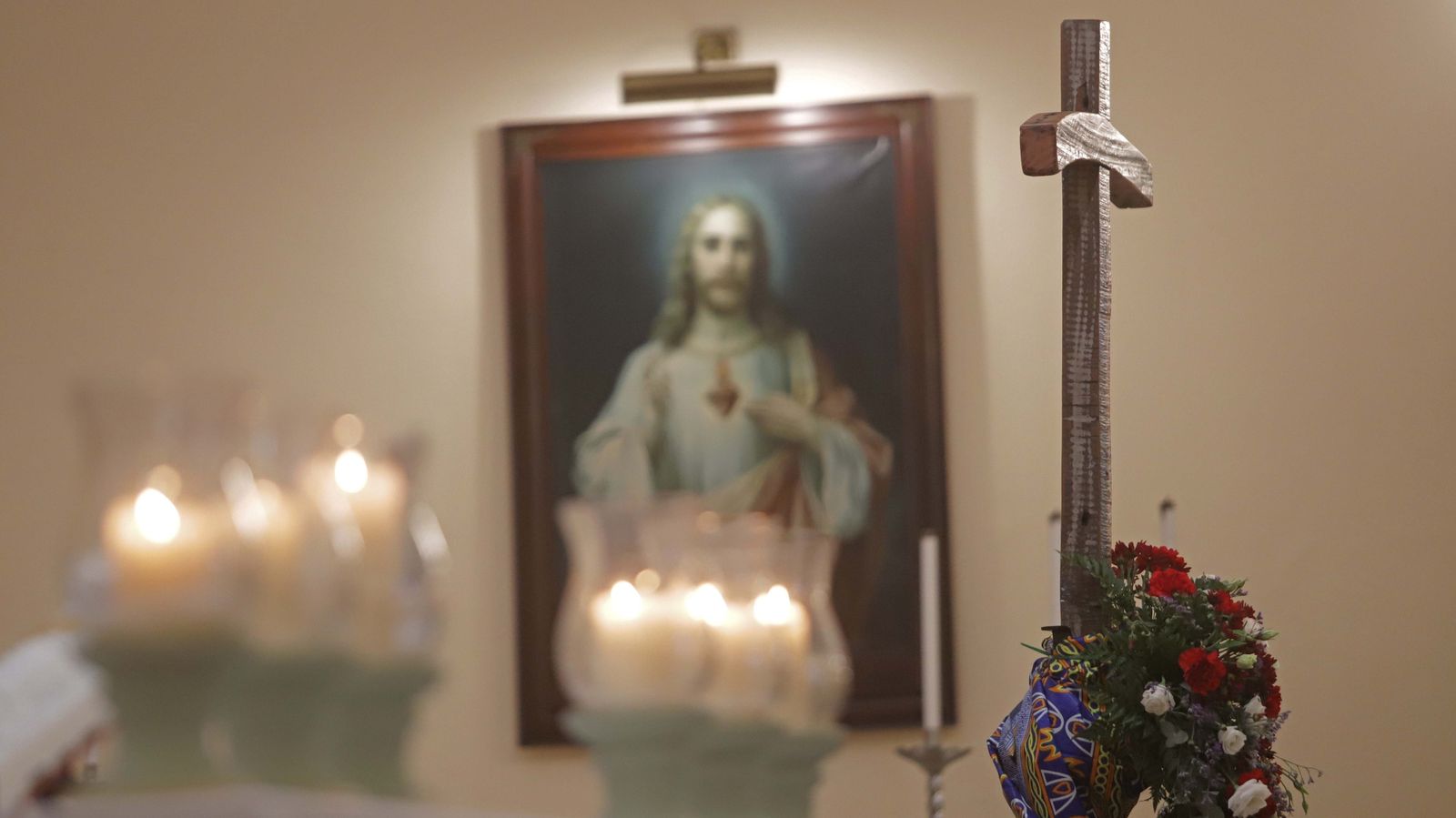 Fotos de la bendición de la nueva Cruz de Lampedusa en Algeciras