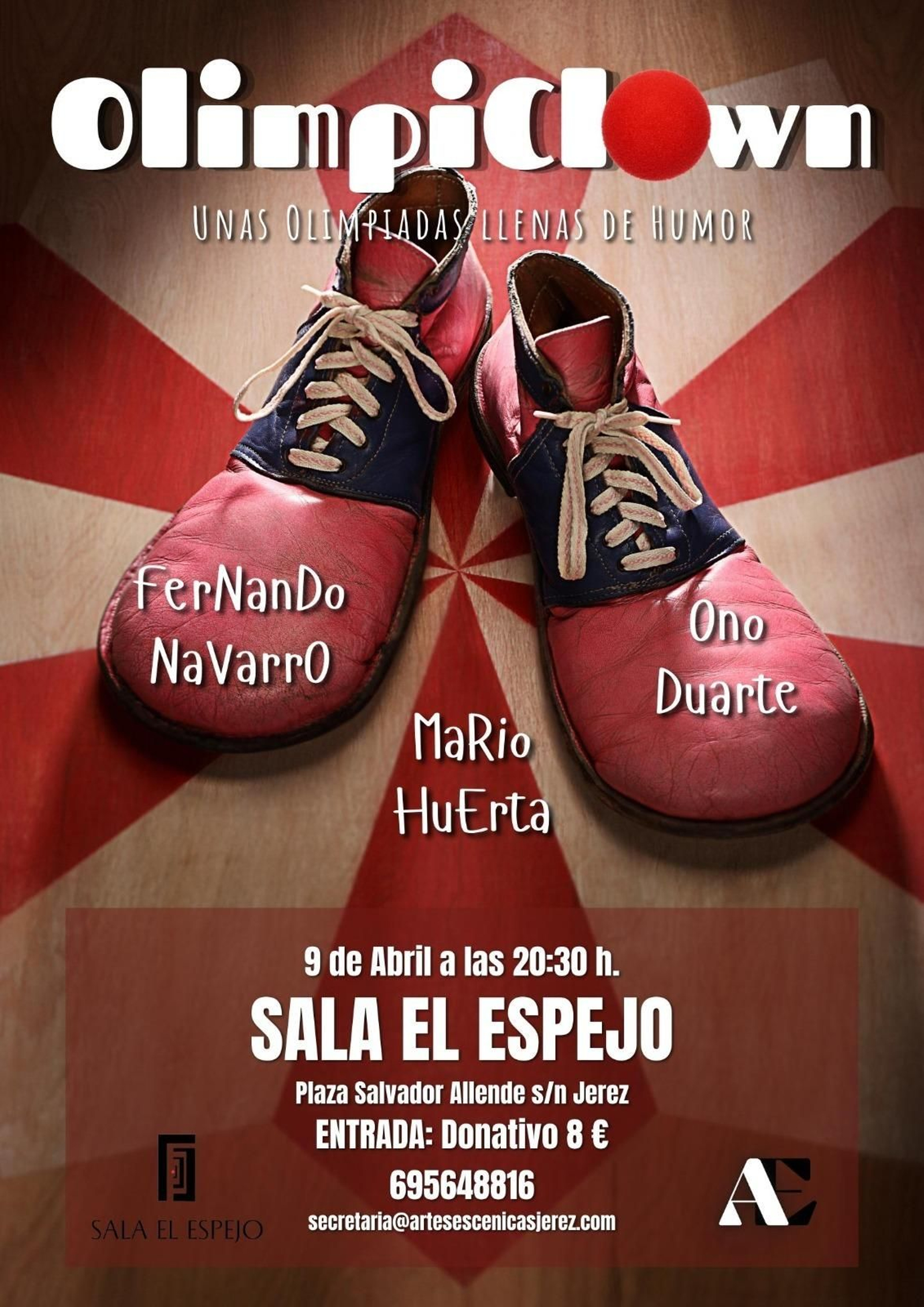 Espectáculo de clown en la sala El Espejo