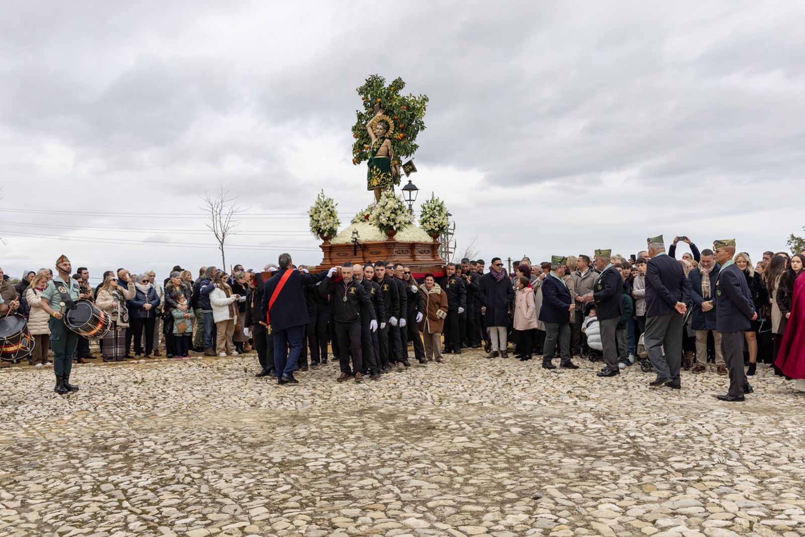 Solemne procesión de San Sebastián en La Guardia de Jaén