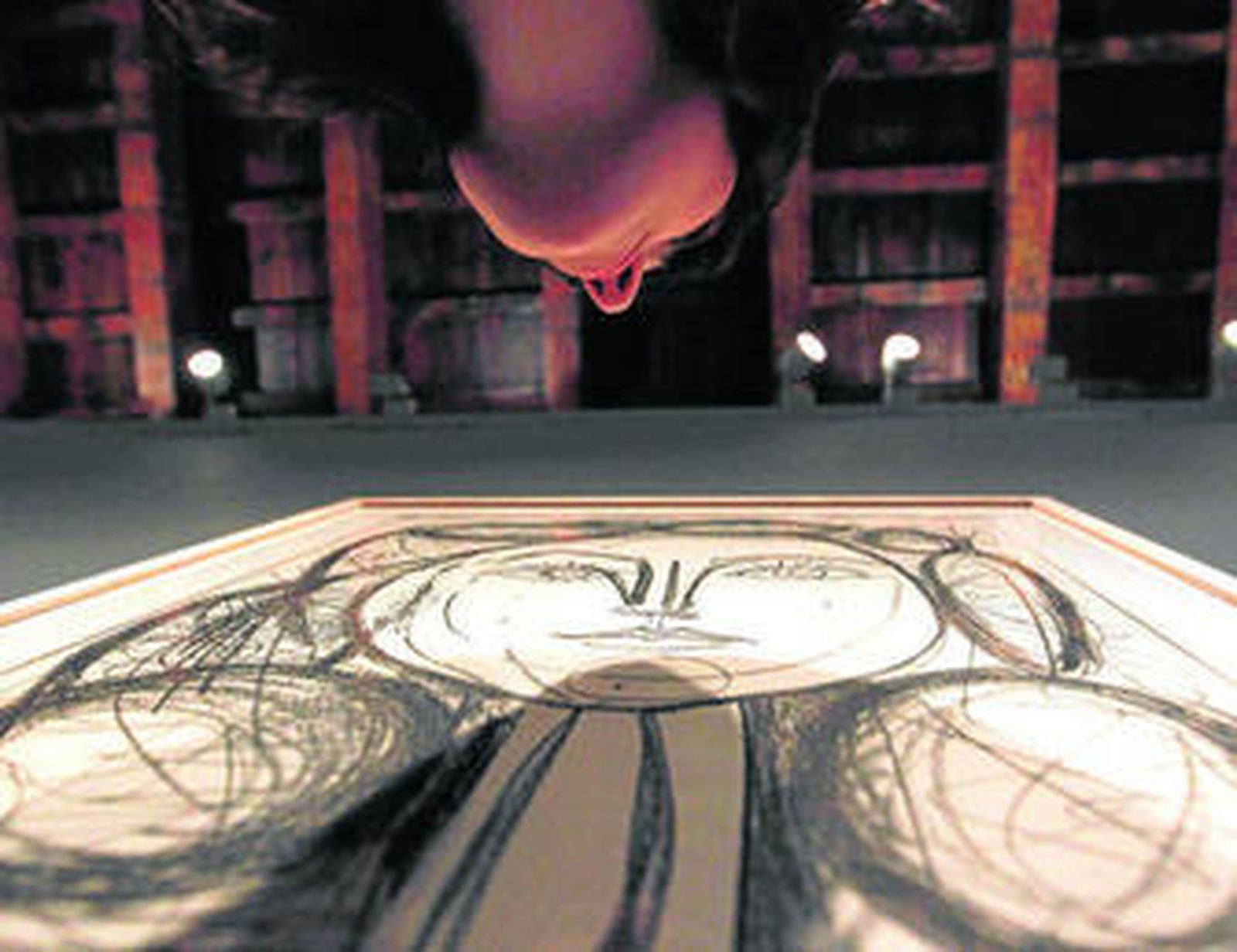 Una de los 40 grabados realizados por Picasso que se exhiben en el Museo de Barcelona.