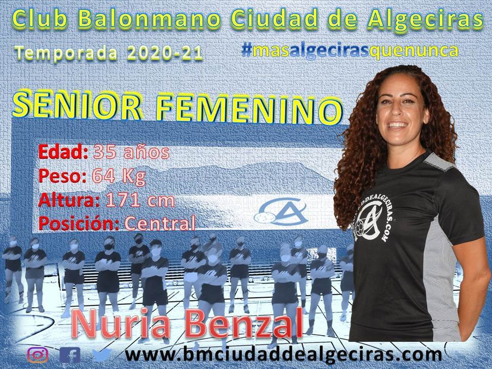 Nuria Benzal, renovada por el Ciudad de Algeciras.