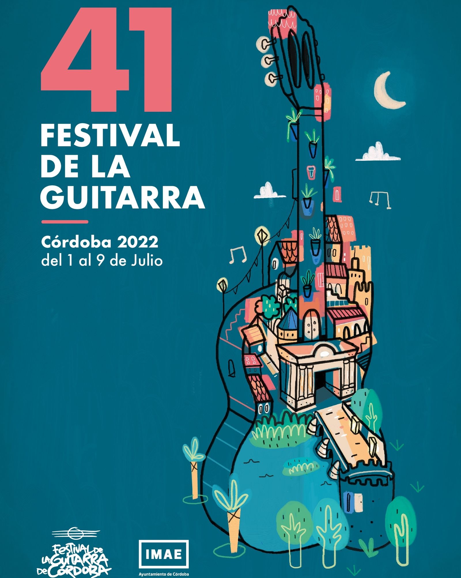 Cartel anunciador del 41 Festival de la Guitarra de Córdoba.