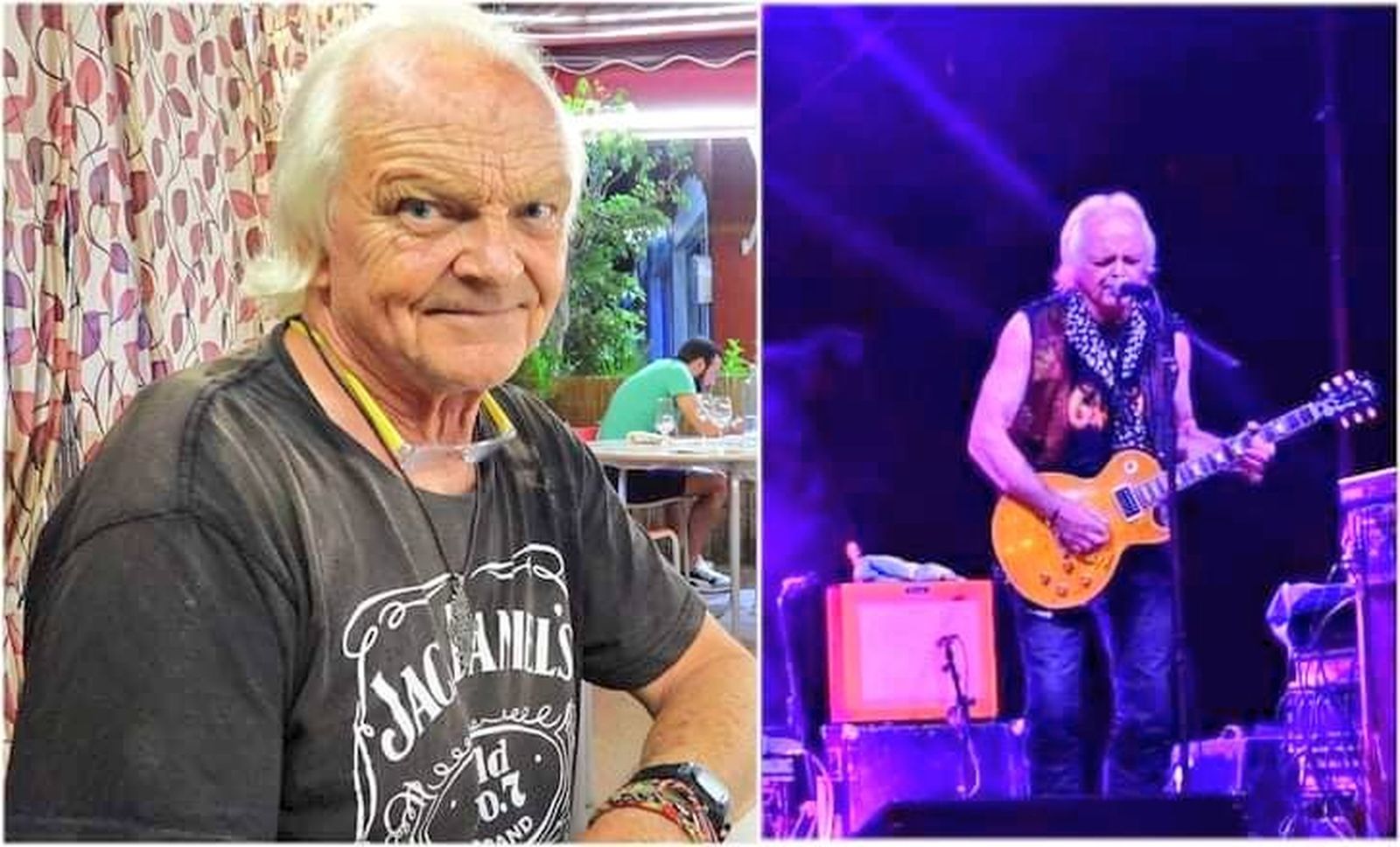 Imagen actual de Pickford y durante un concierto